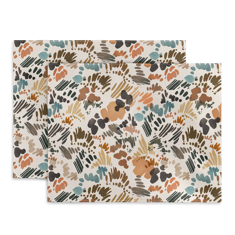 Cotton Abstract Rectangle Placemat