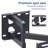 Double Arm Tilt And Swivel Universal Wall Mount Tv Bracket For 32-"-65" Led, Lcd, Plasma Tv