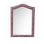 Miroir en tissu rose