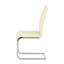 Ensemble de 4 chaises de salle à manger rembourrées modernes avec pieds en métal