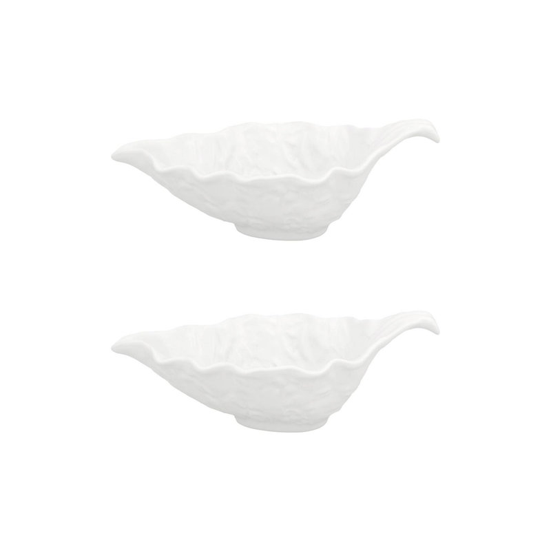 Cabbage Beige Sauceboat, Set of 2