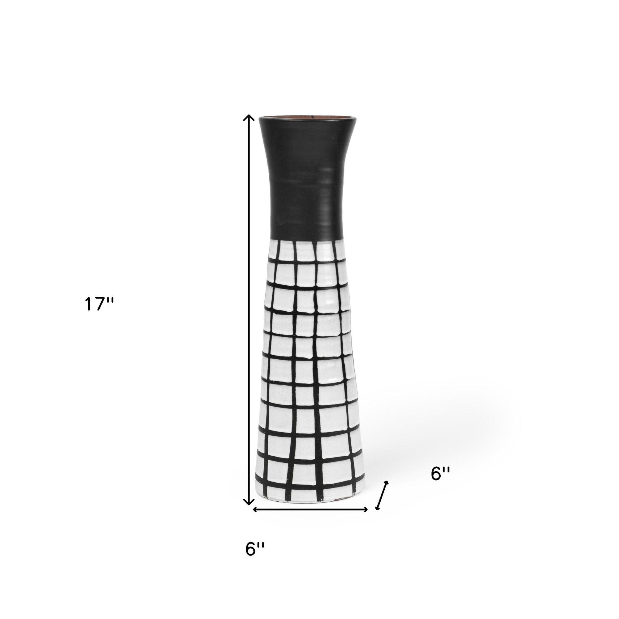 Charmaine Table Vase, 17" H x 6" W x 6" D