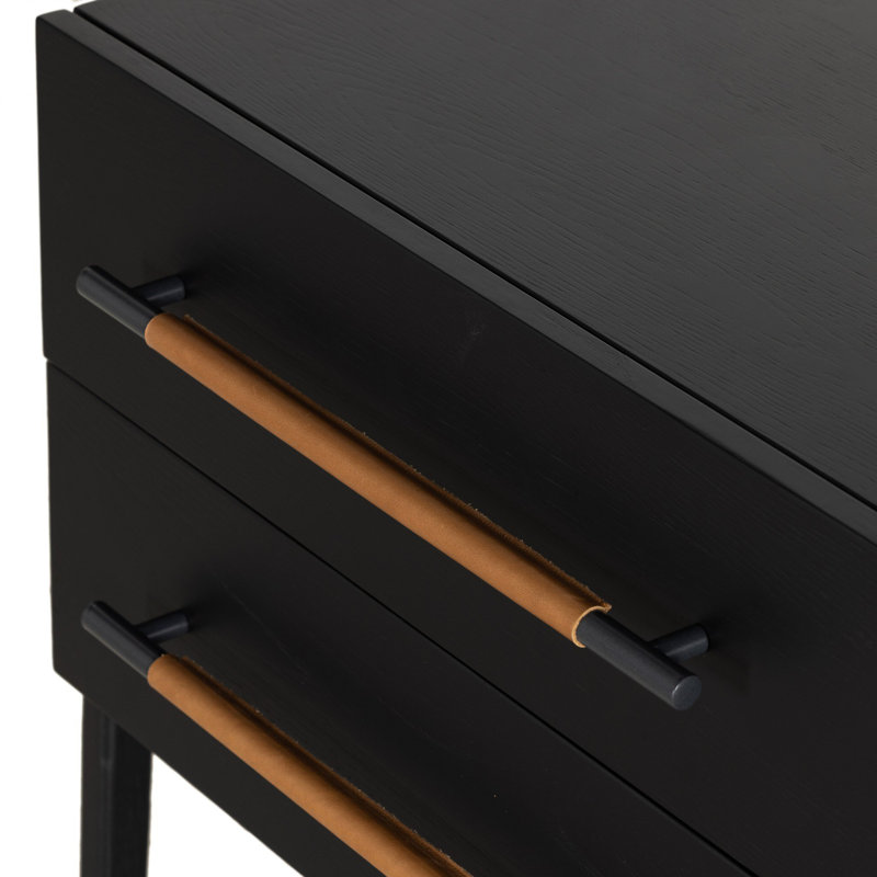 Rosedale 2 - Drawer Nightstand, Ebony Oak