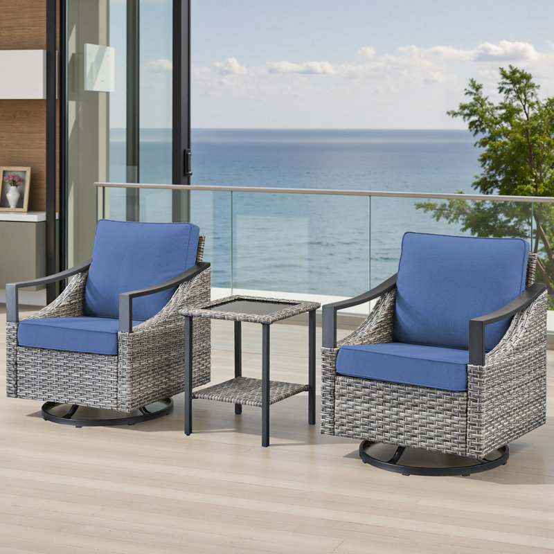 Fauteuil oscillant Buenhomino, Bleu