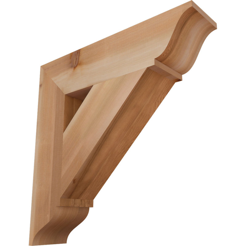 Support traditionnel, H 26 po x l 5,5 po x P 26 po, Cèdre rouge de l'Ouest (lisse)