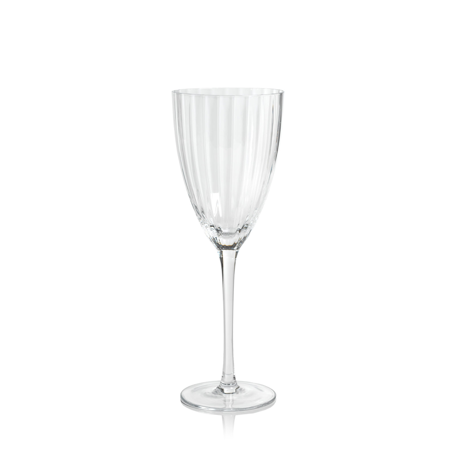 Boulder Optic White Wine Glasses, Clear