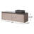 Jasmine 60'' Natural Oak veneer Plywood Single Bathroom Vanity with Engineered Quartz Top