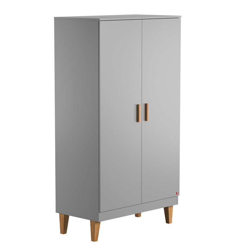 Jahn 2 Door Wardrobe, Dark Grey/Grafitt