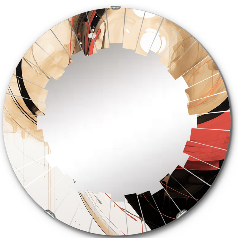 Avagrace - Miroir mural moderne rond, 24 po x 24 po