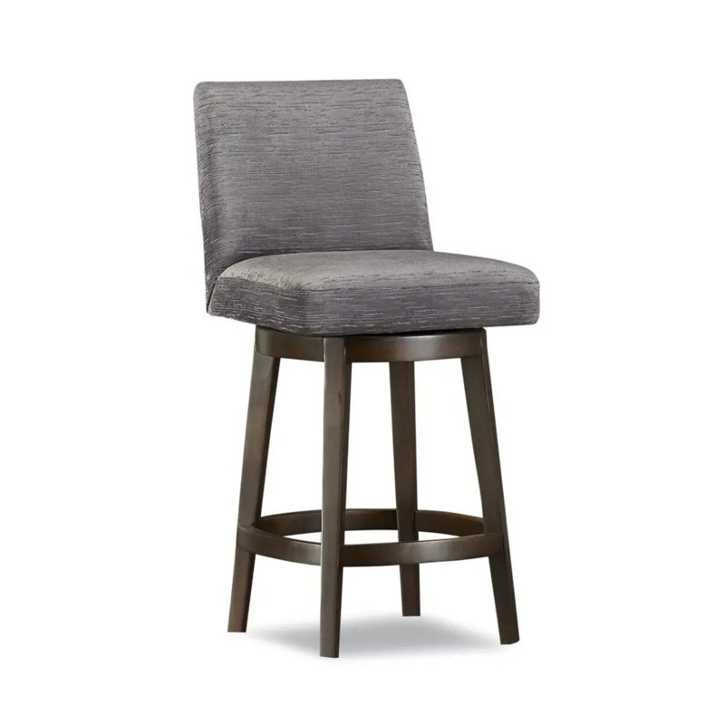 Upholstered Stool with Solid Wood Frame, 61680-76