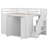 Jearl Full Size Wood Loft Bed With Built-in Wardrobes, Cabinets and Drawers-1272168061