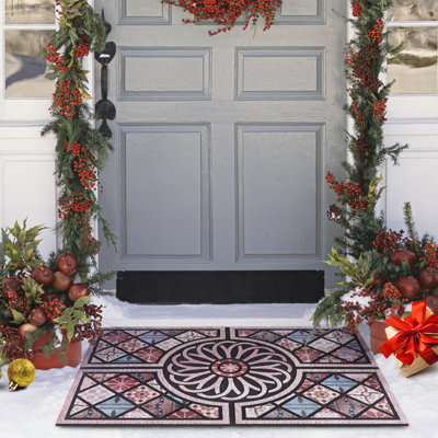 Bungalow Rose Heavy Duty Outdoor Door Mat Indoor Enterway Rug Entrance Mat Non Slip
