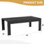 Rectangular Metal Outdoor Coffee Table , 109.2cm cm W 61cm cm D-597874510