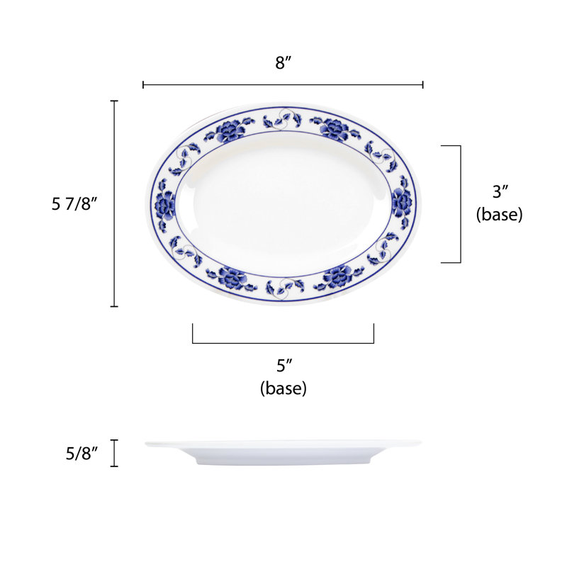 Plateau en mélamine Lotus, H 0,67 po x l 8,03 po x P 5,64 po
