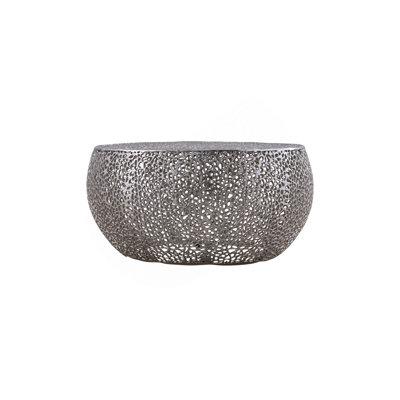 Round Coffee Table In Silver