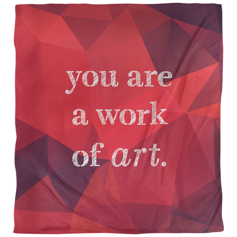 Housse de couette à la fois work of art quot, Housse de couette pour très grand lit, Rubis