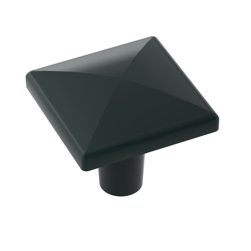 Poignée extensible carrée, H 1,19 po x l 1,19 po x P 0,8 po, Noir mat
