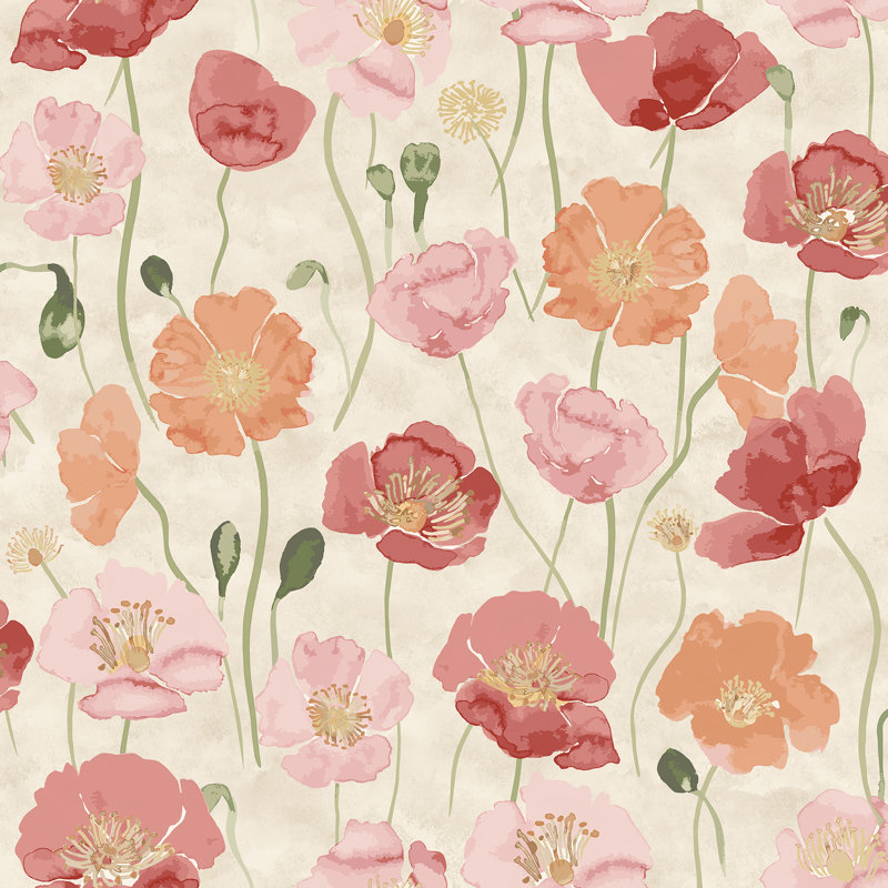 Papier peint adhésif Adelia Moss, Pink