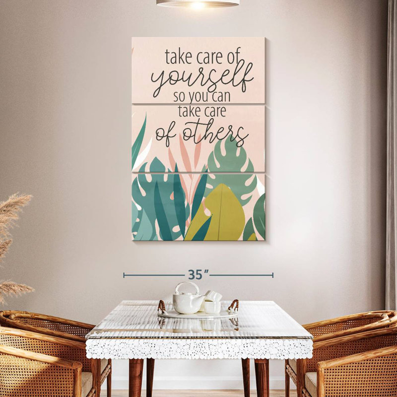 Tergel Take Care Of Yourself IV, 50" H x 32" W