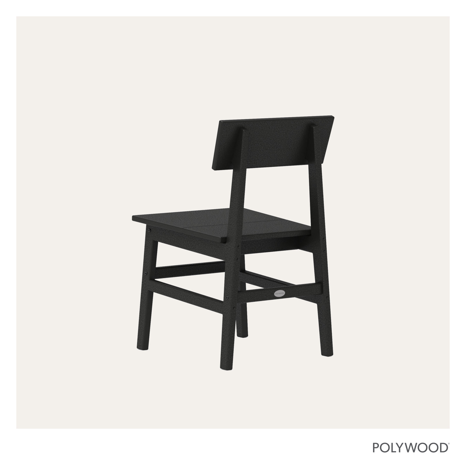 Patio Side Chair, Black