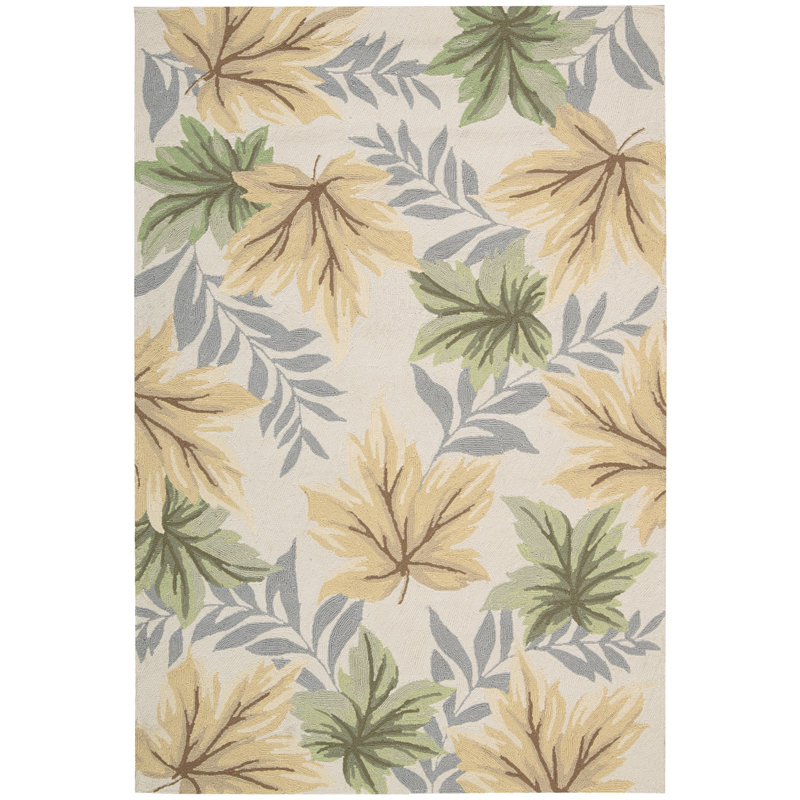 Ely Floral Indoor / Outdoor Rug, Round 8'