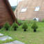 Arbustes artificiels en forme de cèdre topiaire en forme d'arbre artificiel arbustif artificiel en pot 19 po