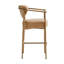 Tabouret de comptoir rembourré 27 po avec accoudoirs-118574583