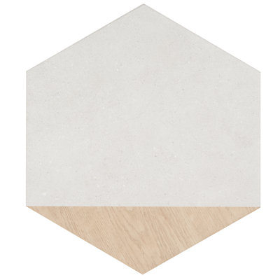 Bond Tile Arbor Hex 13" x 14.5" Porcelain Wood Look Wall & Floor Tile (10.51 Sq. Ft. / Case)