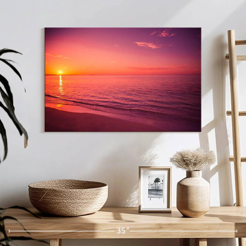 Gillard Rosy Gillard coucher de soleil, H 16 po x l 24 po