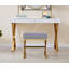 Jovie Velvet Upholstered Accent Dressing Table Chair - Modern Metal Chrome Design-896961436-896929082
