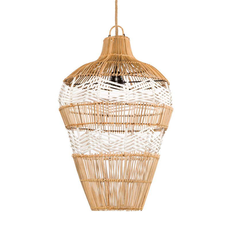 55 cm H Novelty Bamboo Pendant Shade ( Screw On )