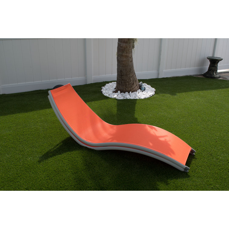 Brizio Outdoor Metal Chaise Lounge