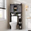 Armoire de rangement au-dessus de la toilette-735509969