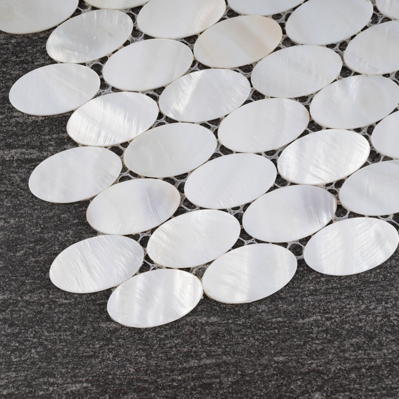 Mother of Pearl 1" x 1" Seashell Grid Mosaic Wall Tile
