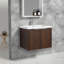 Meuble-lavabo mural simple 24 po avec plateau en polymère Aureo