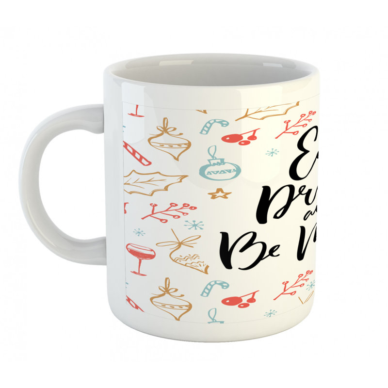 Grande tasse à café manger et be merry