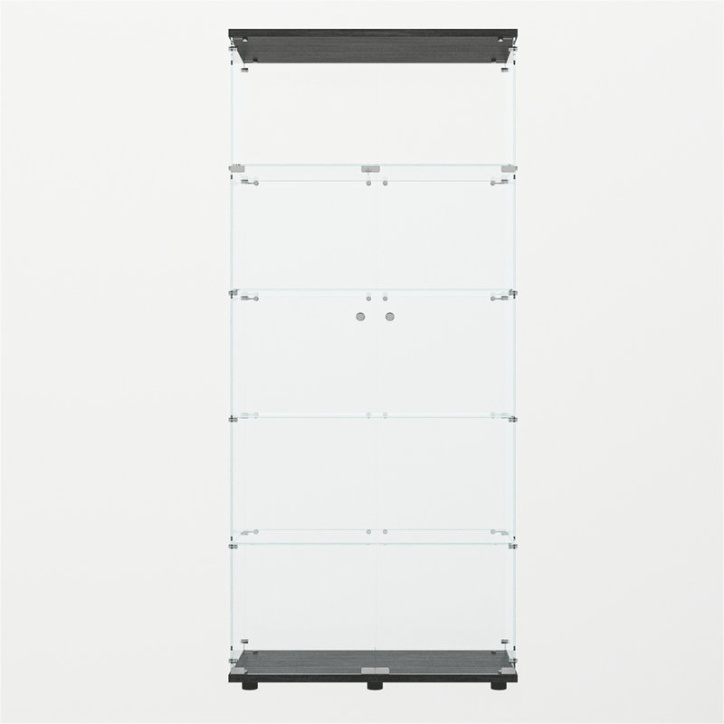 Vitrine en verre trempé, Noir