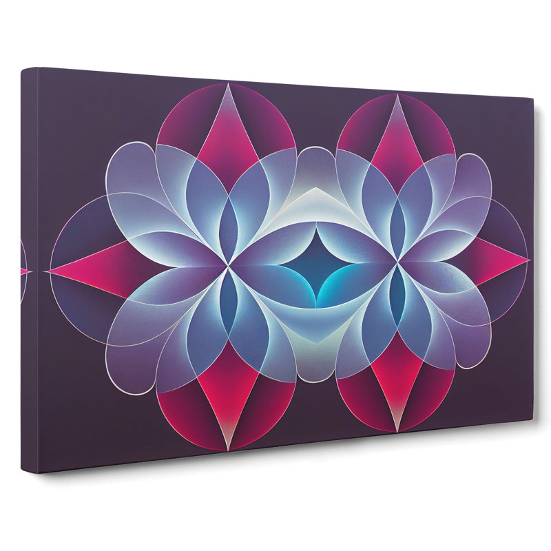 Iconic Modern Flowers Abstract - Wrapped Canvas, 35cm H x 50cm W x 3cm D