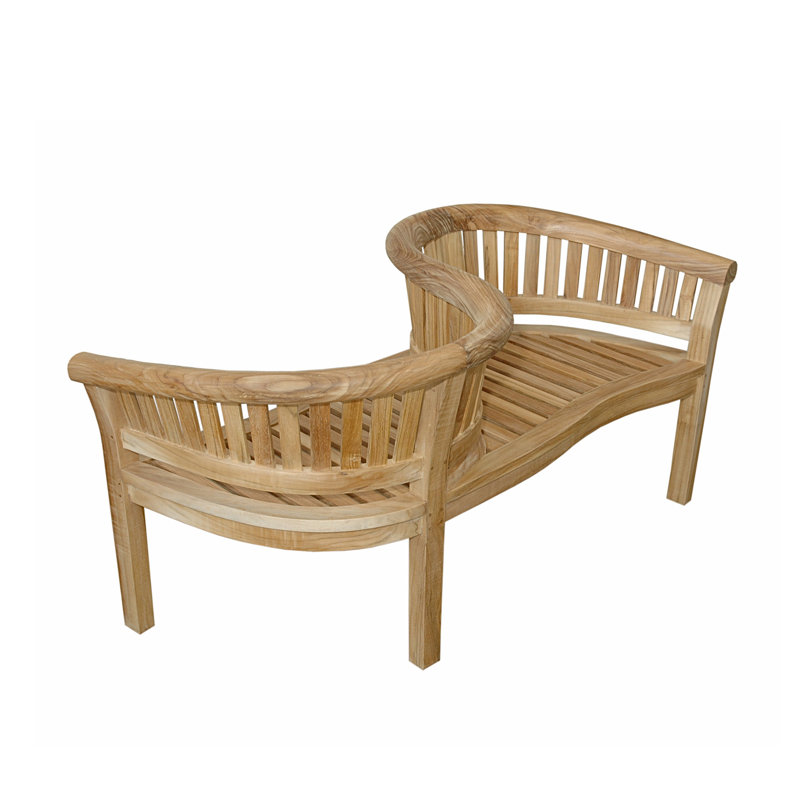 Curve Teak Garden Bench