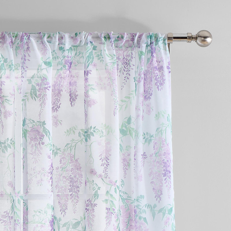 Wisteria 100% Recycled Polyester Sheer Sliding Panel Single Panel, 140cm Width x 122cm Drop