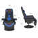 Queen Throne Video Gaming Chair Ergonomic Recliner, High Back Swivel Chair with Footrest, Backrest