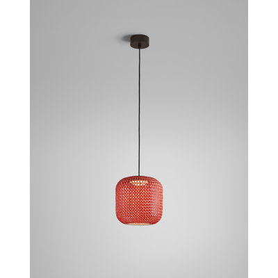 Luminaire suspendu tambour 1 lumière DEL Nans