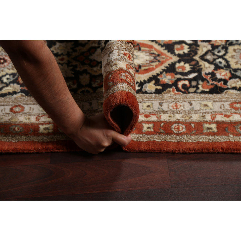 Tapis teinture végétale Tabriz Haj Jalili noué à la main 12 x 18