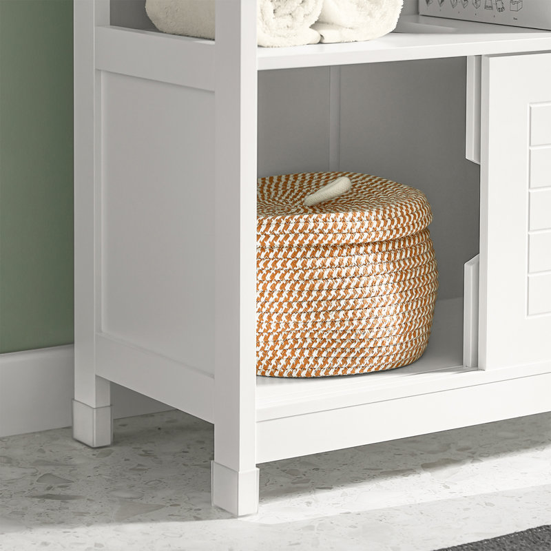 Lyndora 60cm Single Bathroom Vanity Base Only in White