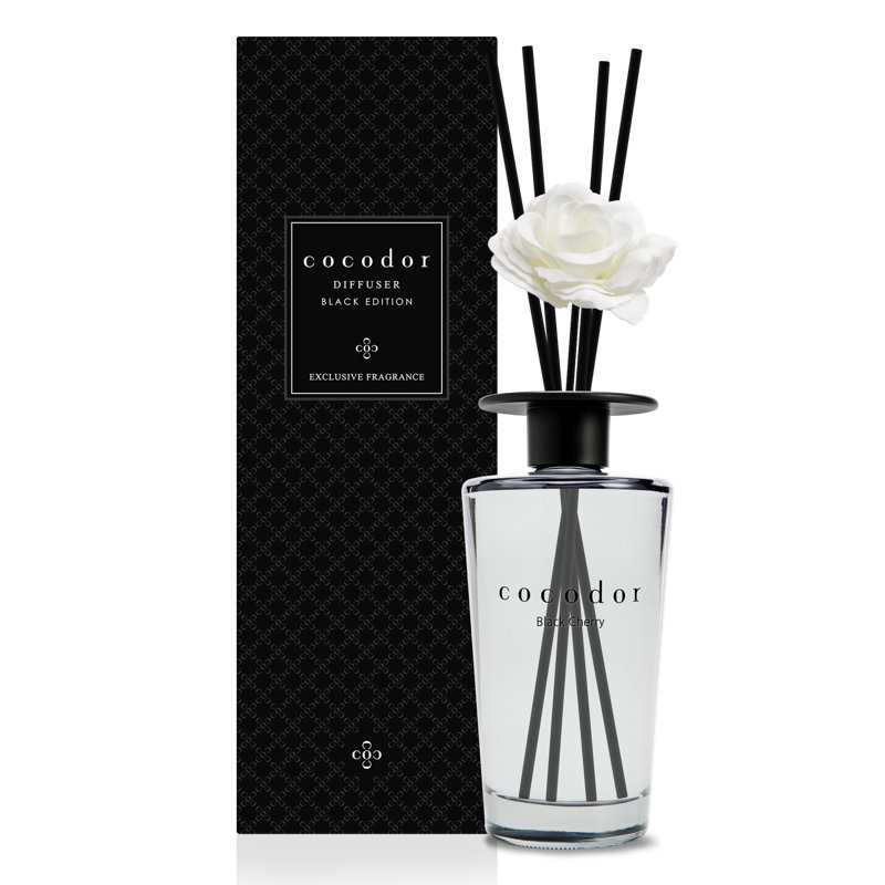 Diffuseur Cocodor 500 ml (16,9 oz) / noir / cerise noire [ensemble de 8], Cerise noir