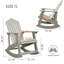 Chaise Adirondack berçante d'extérieur FCR2-69819419