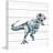 Gagliano Mighty T-Rex Print on White Wood-2084486061