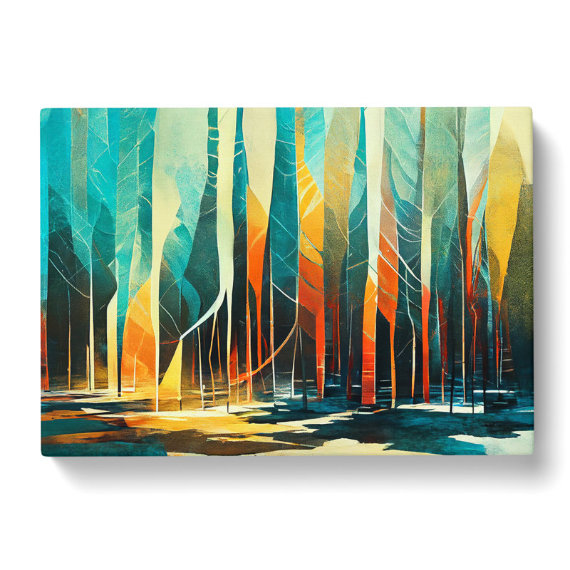 Modern Abstract Forest - Wrapped Canvas, 50cm H x 76cm W x 3cm D