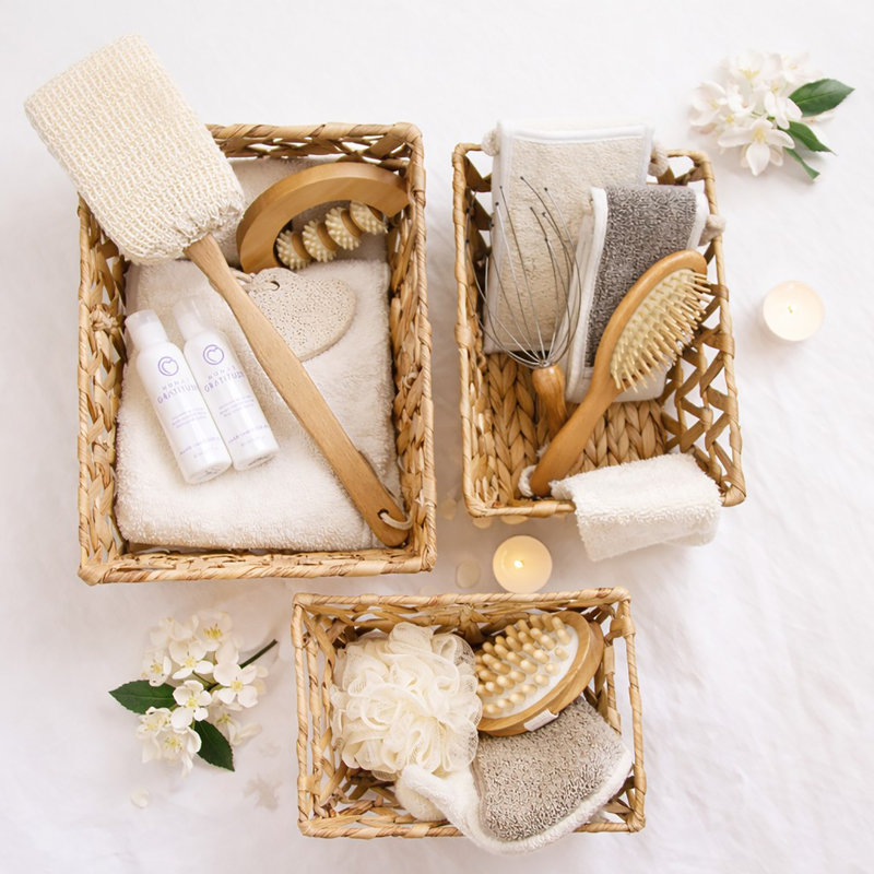 Evideco Wicker Decorative Basket