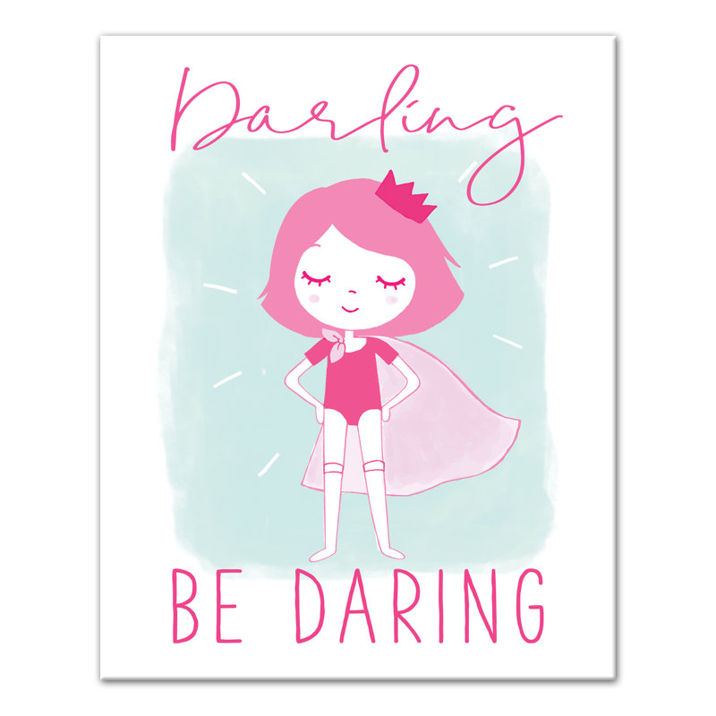 Art sur toile darling be audacieuse Burgos, H 20 po x l 16 po x P 1,25 po